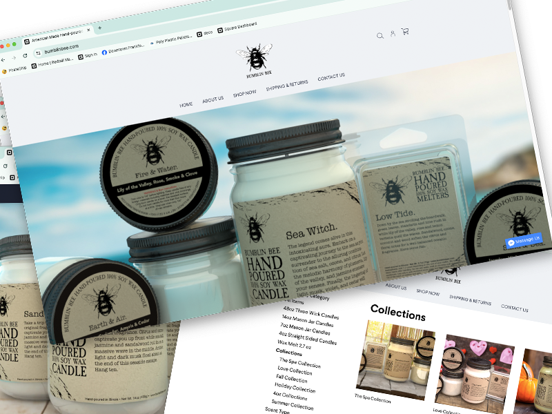 Bumblin Bee — website & e-commerce